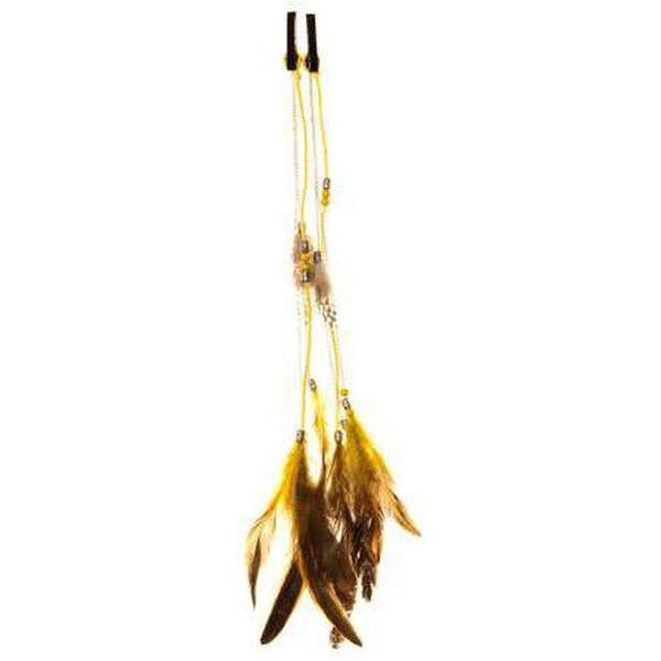 Dream Hair Health & Beauty Brown Dream Hair 2 Clip-In Feather Extensions 16"/40Cm Synthetic Hair, Feather Hairpiece