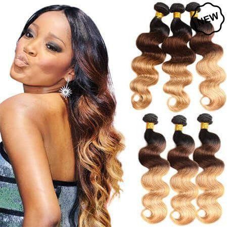 Dream Hair Health & Beauty Dream Hair Africo Body Wave Weaving Human & Premium Synthetic Hair 6 pcs.