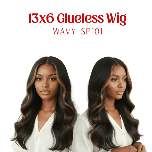 Dream Hair Health & Beauty Dream Hair Wavy 13x6 Glueless Wig 16" (color SP101)