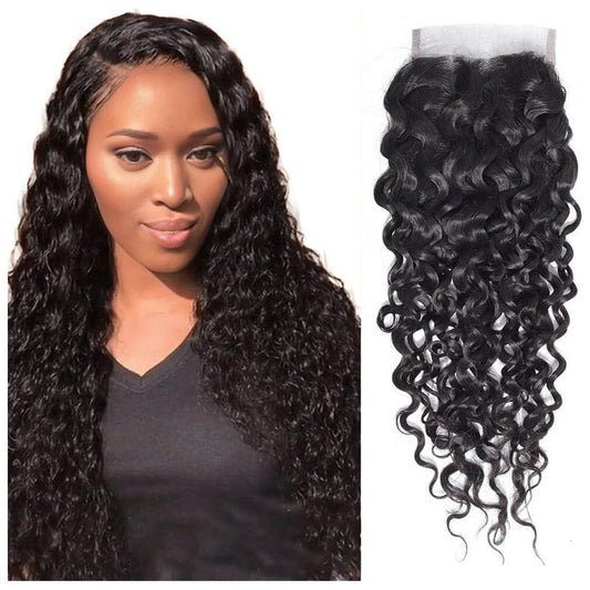 Dream Hair Health & Beauty Natural Brazilian A Hand Made Closure Deep Wave 16"