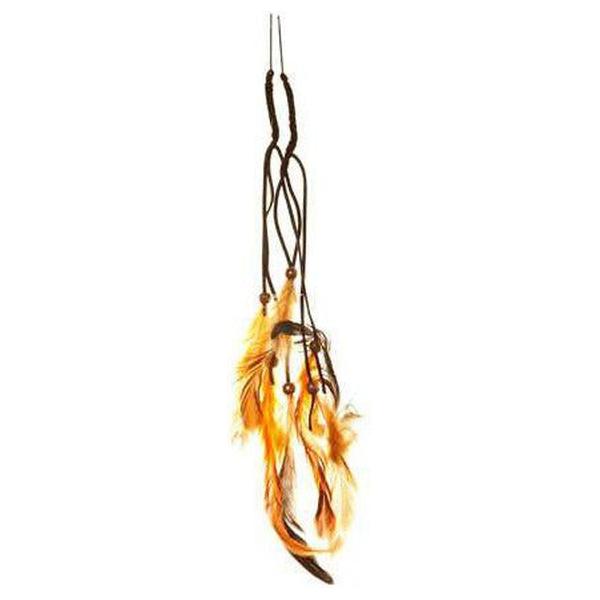 Dream Hair Health & Beauty Orange Dream Hair 2 Clip-In Feather Extensions 16"/40Cm Synthetic Hair, Feather Hairpiece