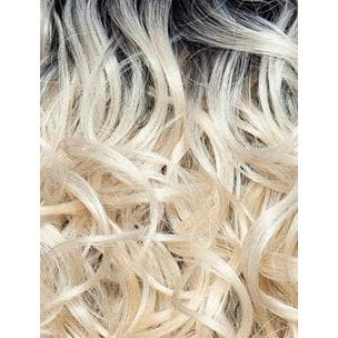 Dream Hair Health & Beauty Schwarz-Hellblond Mix FS1B/613 Dream Hair Futura Clip-In Extension One Piece 5 Clips-On Synthetic Hair Width:26