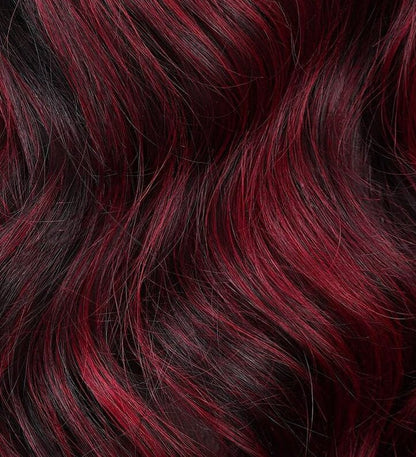 Dream Hair Health & Beauty Schwarz-Rot #P1B/99J Dream Hair S-Merci Curl Weaving 12"/30cm Synthetic Hair