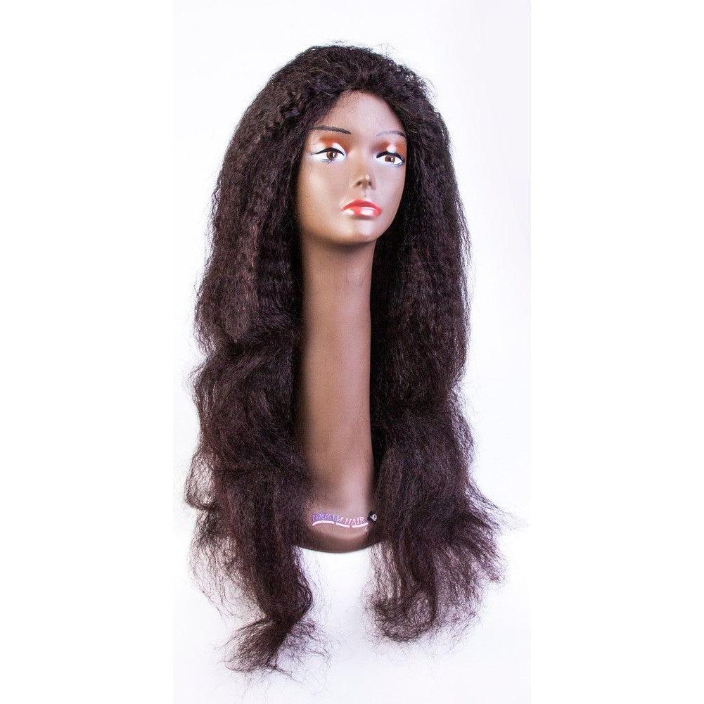 Dream Hair Natural Brazilian Hair Top Perücke Kinky Straight :Natural - Gtworld.de