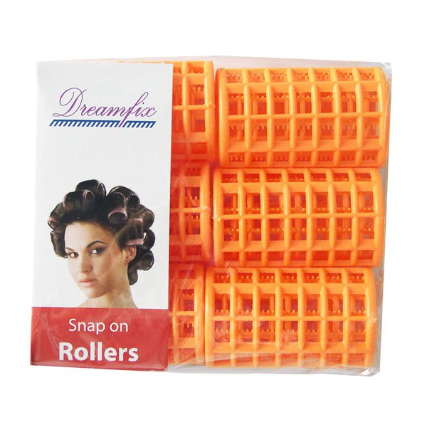 Dreamfix Dream Fix Df Snap On Rollers Orange 6 Stück/Pack