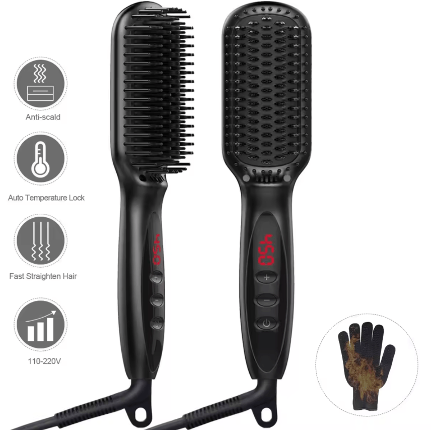 Dreamfix Dreamfix 2 In 1 Electric Ceramic Straightening Comb Rotating Brush 110-240V 50/60HZ 45-65W