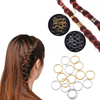 Dreamfix Dreamfix African Women Spring Twist Hair Rings 60 pcs