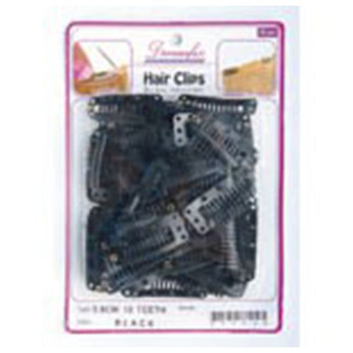 Dreamfix Hair Clips/Extensions de cheveuxClips, Black, 38mm, 10 Teeth, 50 Pieces | gtworld.be 