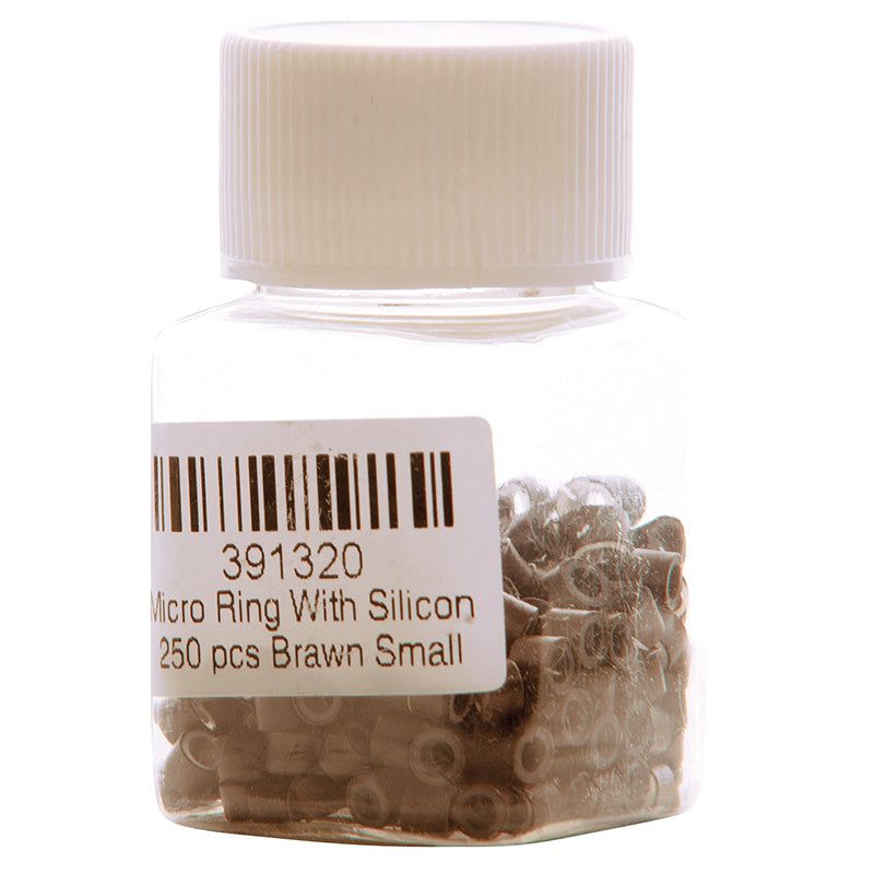 Dreamfix Micro Rings with Silicon Small Brown 250pcs | gtworld.be 