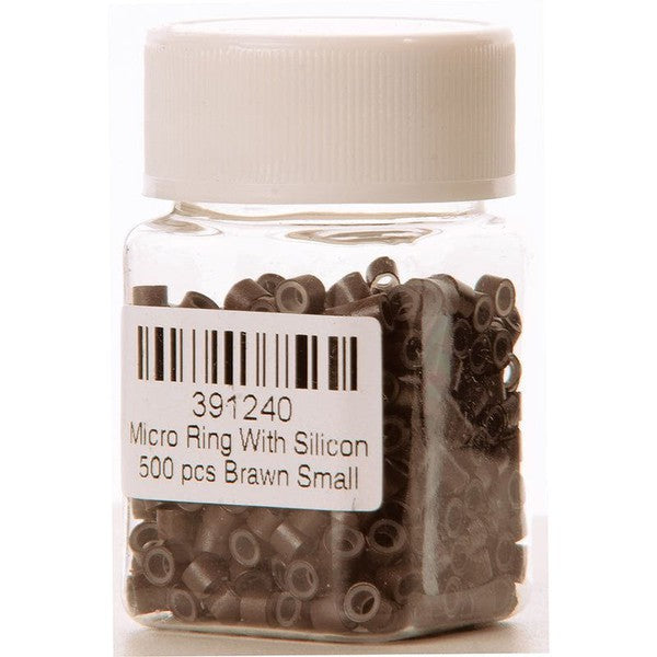 Dreamfix Dreamfix Micro Rings with Silicon Small Brown 500pcs