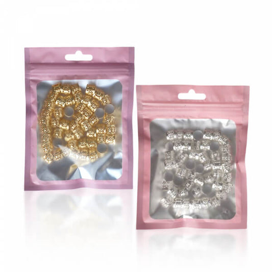 Dreamfix Dreamfix Open Rings Hair Beads Gold /Silver 50Pcs