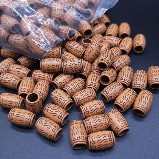 Dreamfix Dreamfix Wooden Dreadlock Hair Beads DIY 24pcs