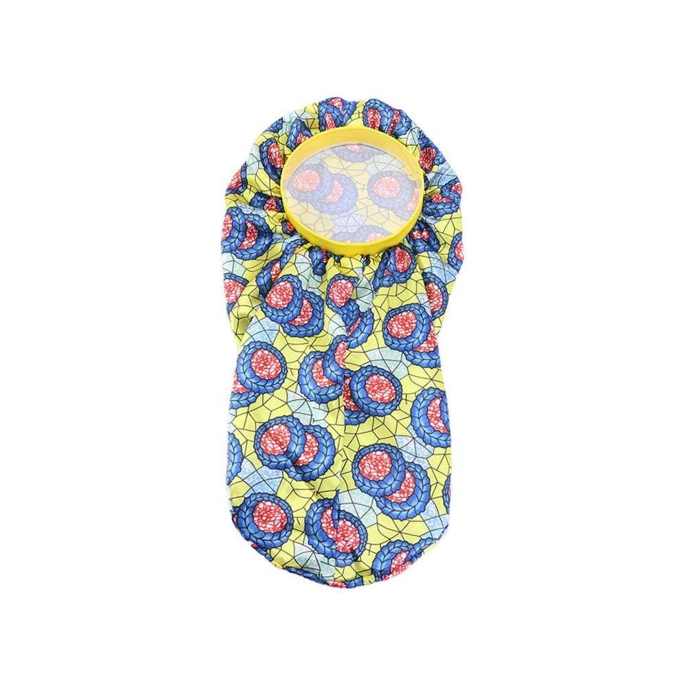 Dreamfix Health & Beauty Adult Yellow Red Dreamfix Africa Long Print Bonnet