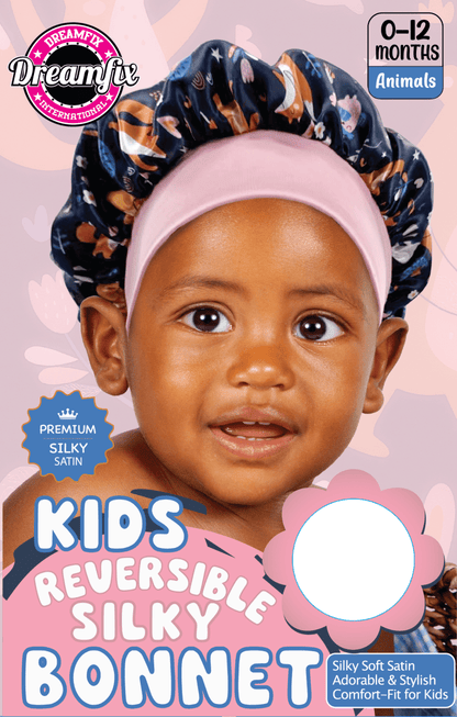 Dreamfix Health & Beauty Animals Dreamfix Kids Reversible Silky Bonnet