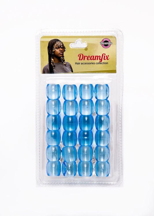 Dreamfix Health & Beauty blue Dreamfix Jumbo Hair Beads Transparent