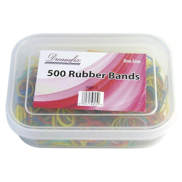 Dreamfix Health & Beauty Dream Fix Rubber Band 500 Assorted Jar Rb13