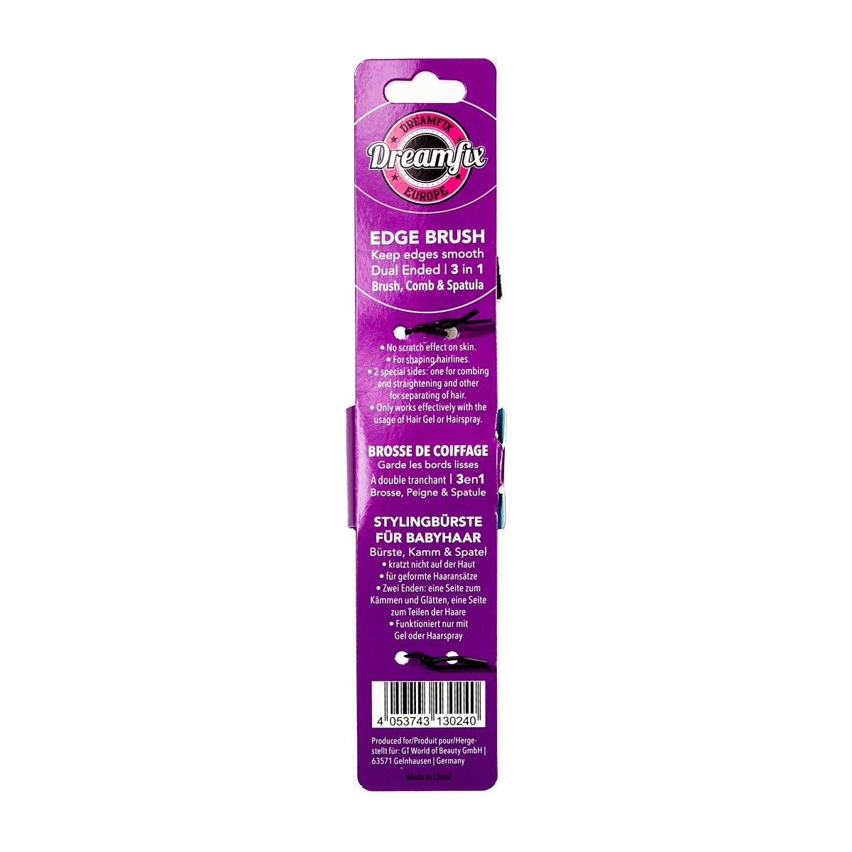 Dreamfix Health & Beauty Dreamfix Edge Brush 3 in 1 Brush, Comb  & Spatula
