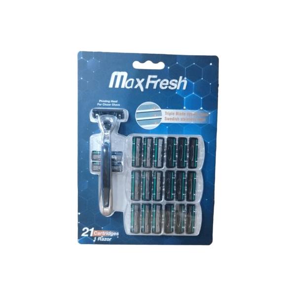 Dreamfix Health & Beauty Dreamfix Maxfresh 1 Razor Sweden Stainless Steel With 21 Replaceable Cartridges