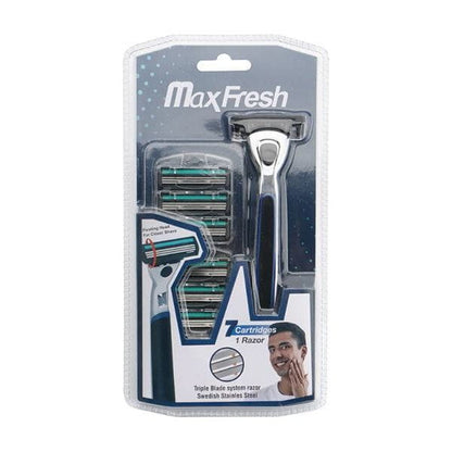 Dreamfix Health & Beauty Dreamfix Maxfresh Men 1 Razor With Replaceable 7 Cartridges