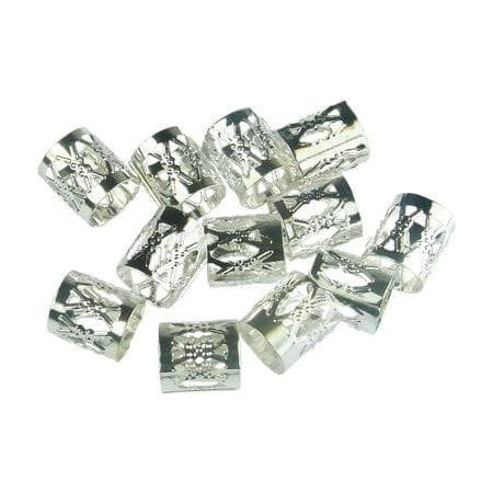 Dreamfix Health & Beauty Dreamfix Metal Hair Beads Silver 12pcs  