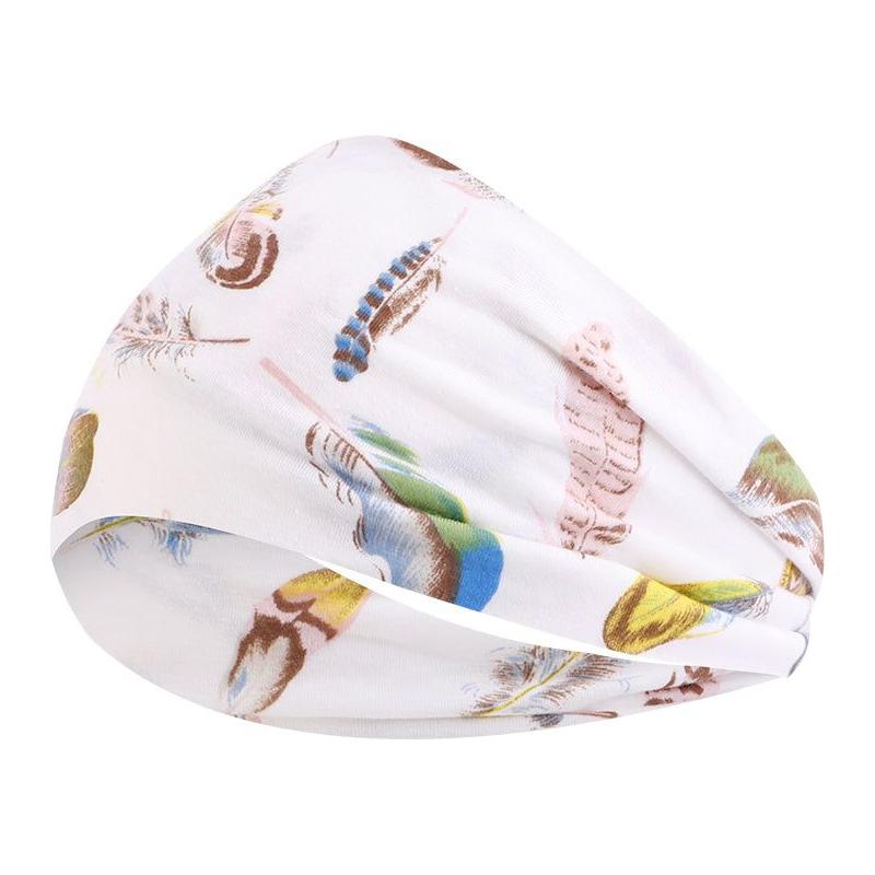 Dreamfix Health & Beauty Dreamfix Print Stirnband Erwachsene Feder