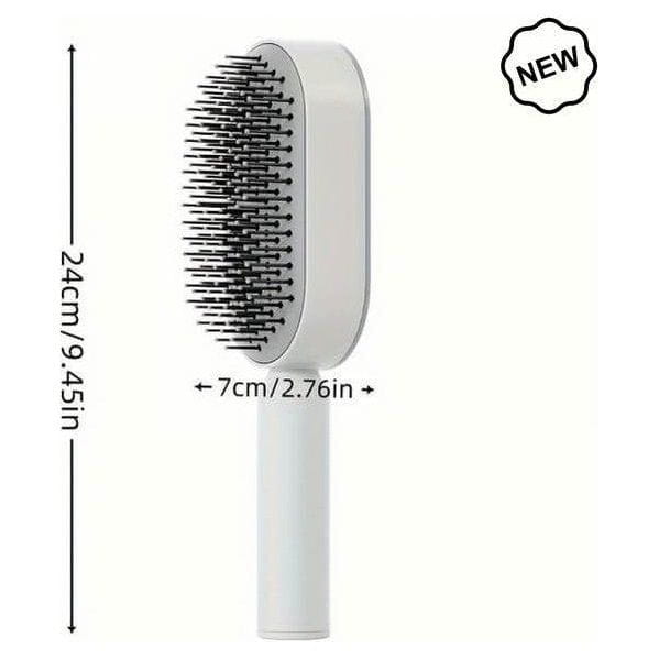 Dreamfix Health & Beauty Dreamfix Self Cleaning Hair Detangling and Scalp Massager Brushes White/Purple