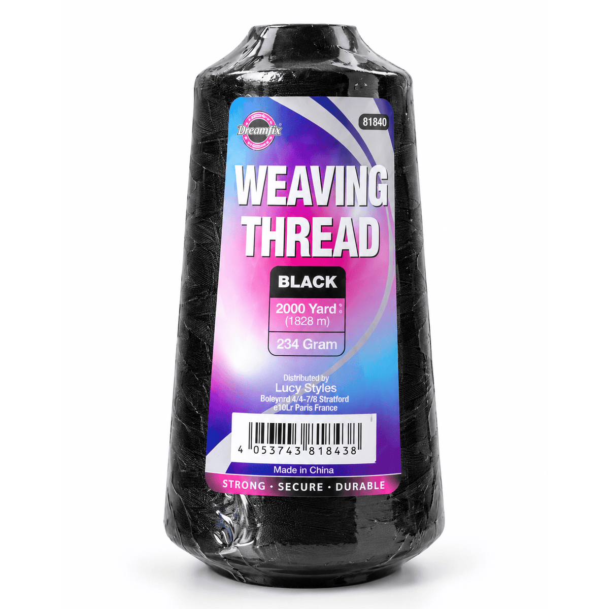 Dreamfix Health & Beauty Dreamfix Weaving Thread Black
