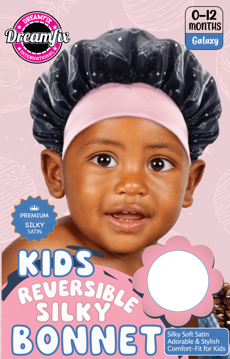 Dreamfix Health & Beauty Galaxy Dreamfix Kids Reversible Silky Bonnet