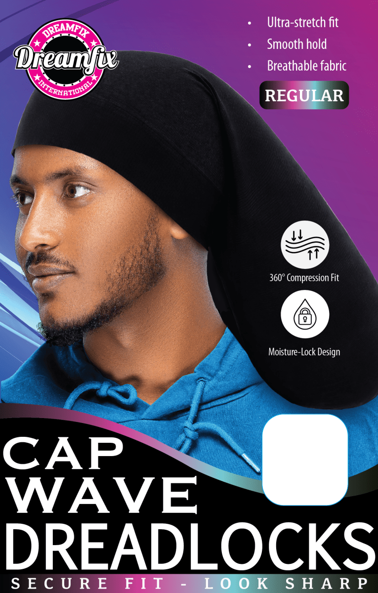 Dreamfix Health & Beauty Jumbo Dreamfix Dreadlocks Wave Cap Black