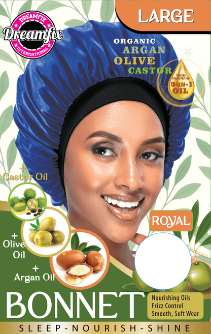 Dreamfix Health & Beauty Large / Royal Dreamfix Organic Argan Olive Castor Bonnet