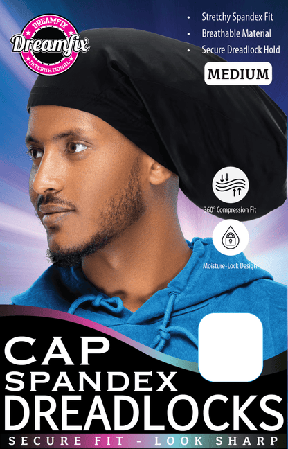 Dreamfix Health & Beauty Medium / Black Dreamfix Spandex Dreadlocks Cap