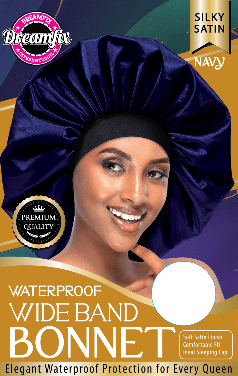 Dreamfix Health & Beauty Navy Dreamfix Waterproof Wide Band Bonnet
