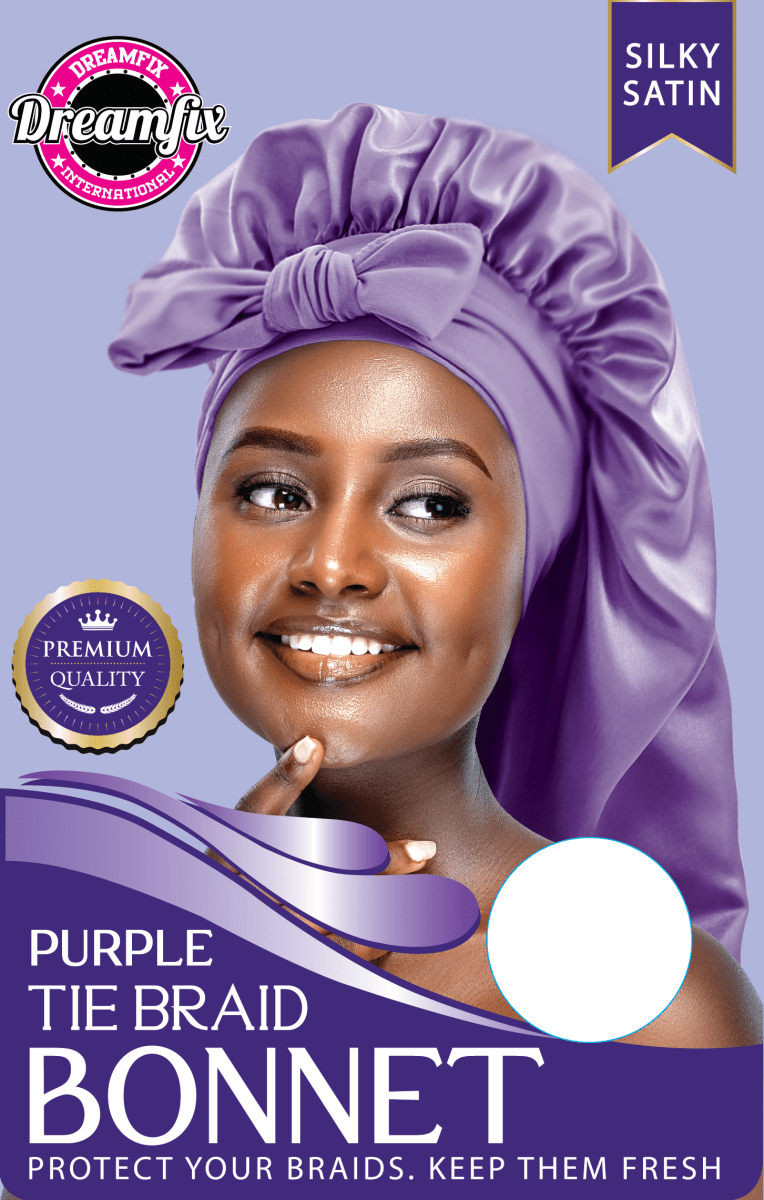 Dreamfix Health & Beauty Purple Dreamfix Tie Braid Bonnet