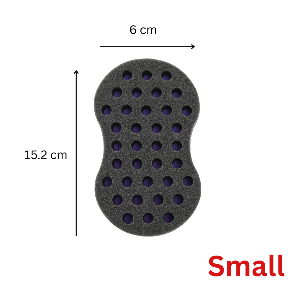 Dreamfix Health & Beauty Small / Purple Dreamfix - Éponge torsadée en mousse double face pour dreadlocks (3 tailles)