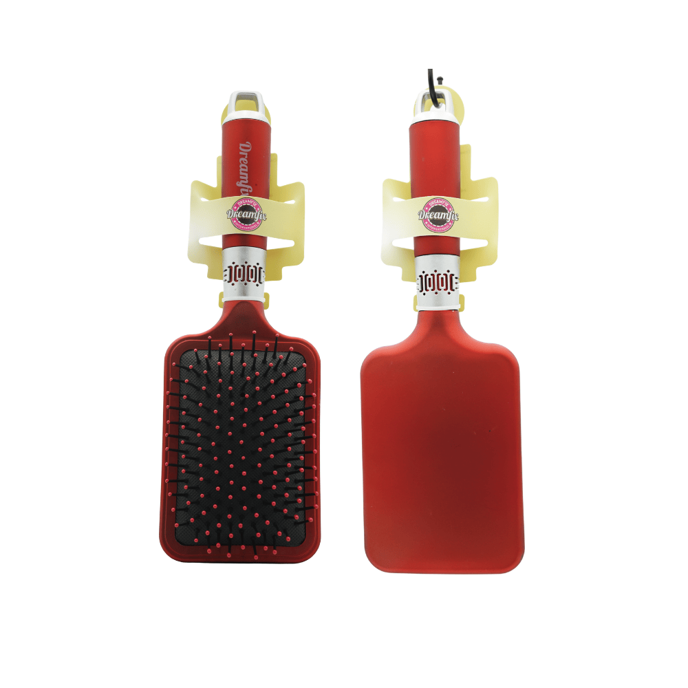 Dreamfix Health & Beauty Square Dreamfix Red Air Cushion Brush (Oval & Square)