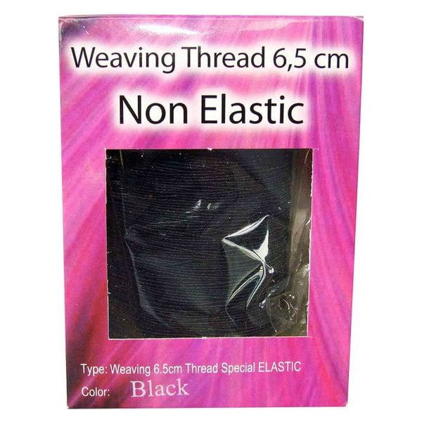 Dreamfix Health & Beauty Weaving Thread, 6.5cm, Non Elastic, Black