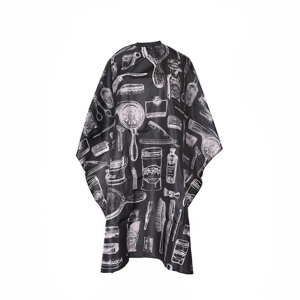 Dreamfix Health & Beauty White On Black Dreamfix - Salon hairdresser cape