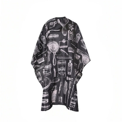 Dreamfix Health & Beauty White On Black Dreamfix - Salon hairdresser cape
