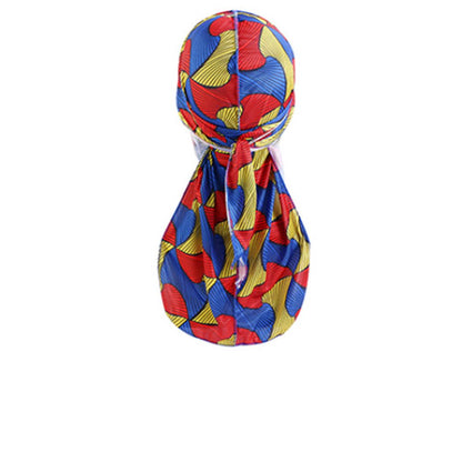 Dreamfix Red - Red Blue Yellow Dreamfix Africa Print Design Durags