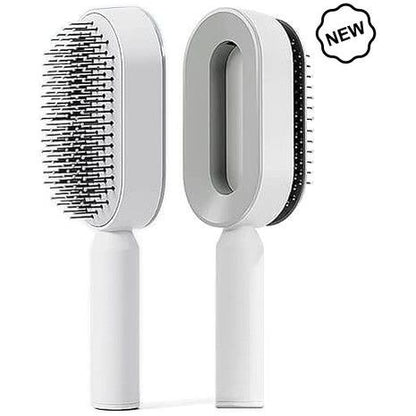 Dreamfix Self Cleaning Hair Detangling and Scalp Massager Brushes White/Purple - Gtworld.de