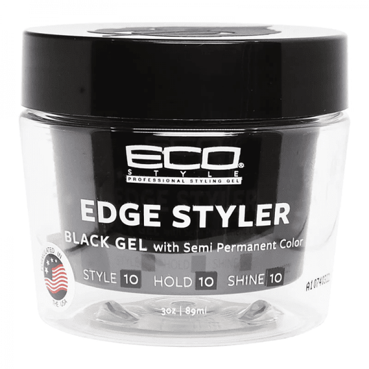 Eco Style - Edge Styler Black Gel With Semi Permanent Color 3 oz | gtworld.be 