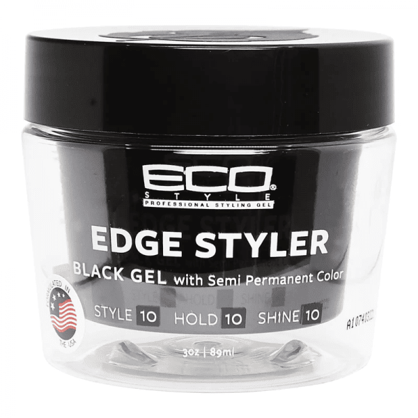 Eco Style - Edge Styler Black Gel With Semi Permanent Color 3 oz | gtworld.be 