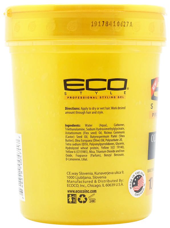 Eco Style Styling Gel Olive Oil & Shea Butter Black Castor Oil & Flaxseed 946ml | gtworld.be 