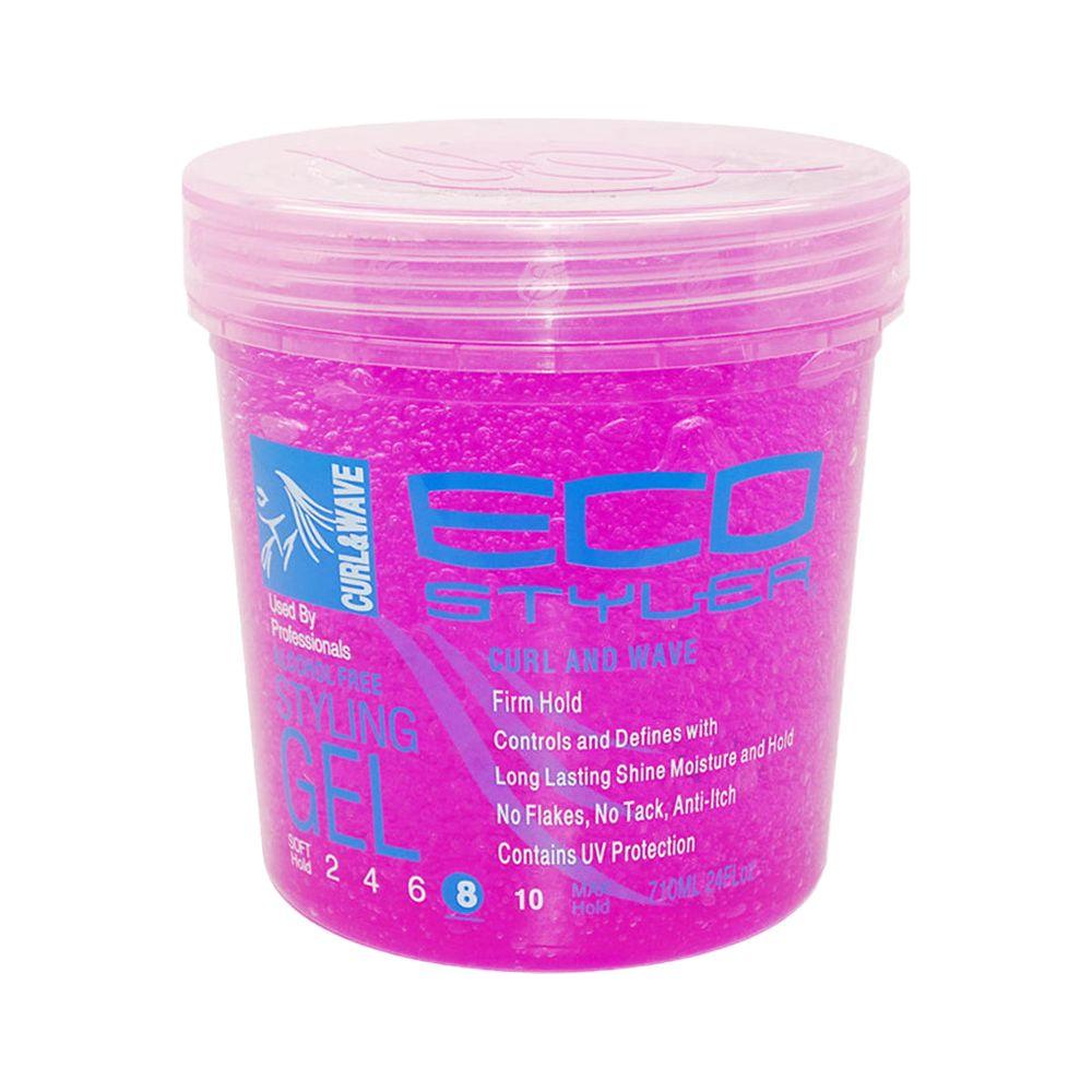 Eco Style Health & Beauty 24oz Eco Styler Pink Curl & Wave Firm Hold Styling Gel 32oz/24oz/8oz/16oz/5LB