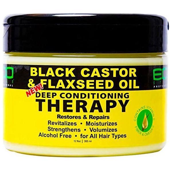 Eco Style Health & Beauty Eco Style Black Castor & Flaxseed Oil Deep conditioning Therapy 355ml