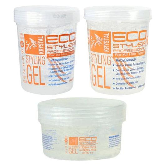 Eco Style Health & Beauty Eco Styler Krystal Styling Gel 80oz/32oz/24oz/16oz/8oz/3oz