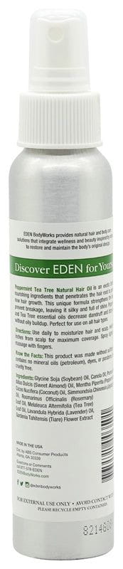 Eden BodyWorks Peppermint Tea Tree Natural Hair Oil 118ml | gtworld.be 