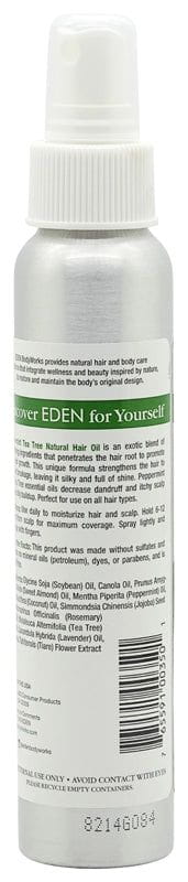 Eden BodyWorks Peppermint Tea Tree Natural Hair Oil 118ml | gtworld.be 