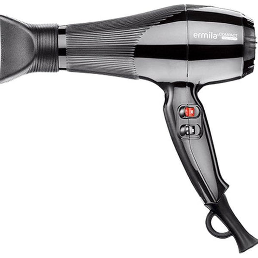 ermila Hairdryer black 2 speeds, 3 heat levels and cold shot button 2000W - Gtworld.de