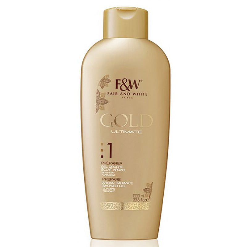 Fair & White  Gold Ultimate Argan Radiance Shower Gel 1000ml | gtworld.be 